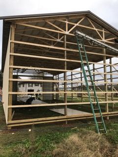 Before & After: New Pole Barn in Apple Grove, West Virginia (1)