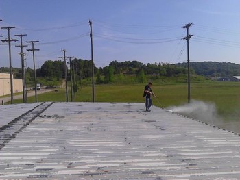 Before Roof Coating in Athens, OH